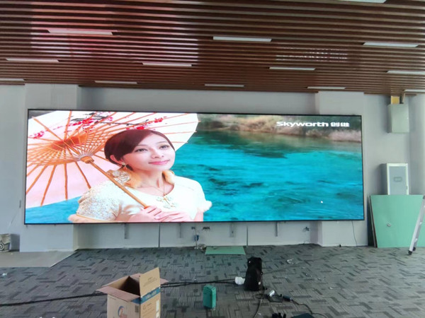 丹凤P1.53led小间距屏安装案例